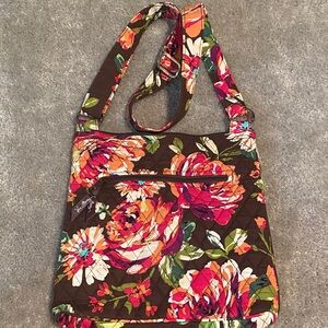 Vera Bradley Brown Floral Crossbody Bag